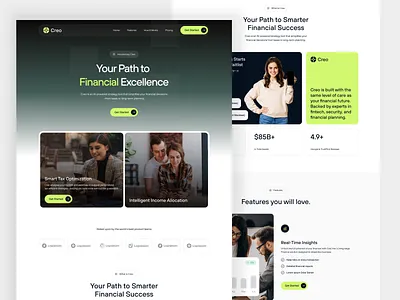 Finance Landing Page design finace fintech gst herosection income tax india landing page tax transactions typography ui design uiuxdesign uxdesign web design website website design