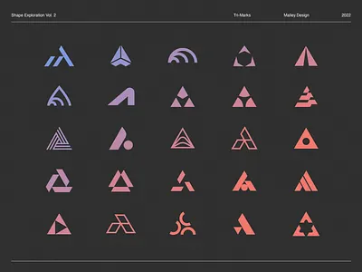 Shape Exploration Vol. 2 brand branding design graphic design illustration logo vector