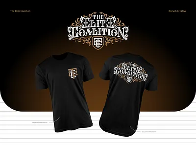 The Elite Coalition Victorian Hand drawn Clothing Design apparel branding clothing design display font graphic design hand drawn hand lettering handmade type illustration lettering logo logo type monogram tshirt typeface typography victorian