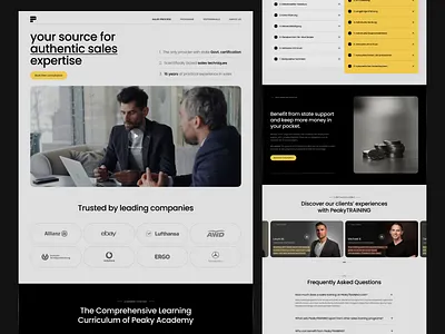 Sales Expertise Website animation design interface sales service ui web