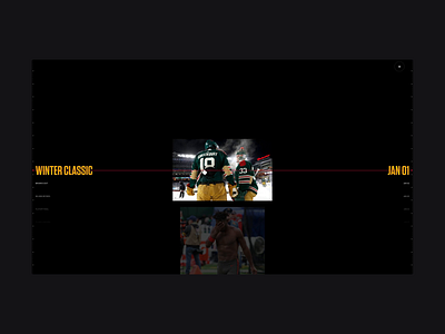 ESPN - Year In Review Timeline ui ux website