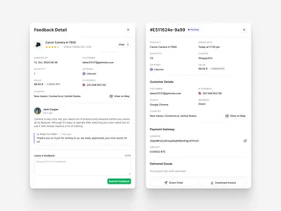 Side trays - B2B Saas App b2b webapp e commerce webapp minimnal saas app ui side tray ui ui ux webapp ui