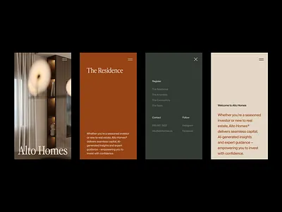 ⬤ Mobile Design for Alto Homes — 212 case study concept daily eddesignme el salvador hotel interaction mobile design real estate resort userexperience web design