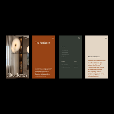 ⬤ Mobile Design for Alto Homes — 212 case study concept daily eddesignme el salvador hotel interaction mobile design real estate resort userexperience web design
