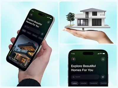 Real Estate Mobile App UI Design app booking card clean filter ios listing app management mobile mobile app product design property real estate real estate app real estate design service ui user interface