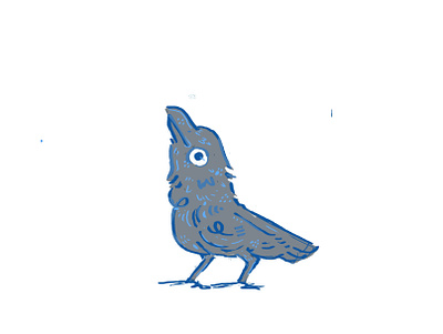 Crow animal crow hipaint illustration raven