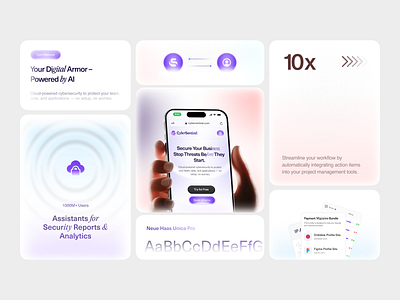 CyberSentinel — SaaS Bento Design bento bentogrid clean cybersecurity cybersecurityui cybersentinel features graphic design keyfeatures landingpage productfeatures productshowcase saas saasbento saasdesign uidesign