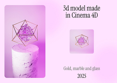 3d Art made in Cinema 4D 3d cinema4d figma graphic design uxui design website