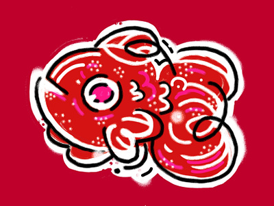 Ponyo fish ghibli graffitti hipaint illustration ponyo spray