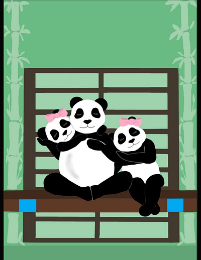 PANDA FAMILY illustration