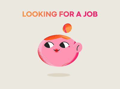 Looking For A Job art brand character design flat graphic illustration vector