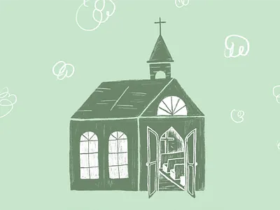 SPD Illos #9 church drawing illustration sketch