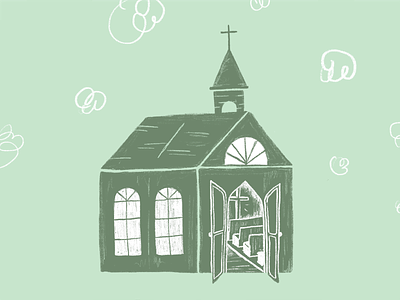 SPD Illos #9 church drawing illustration sketch