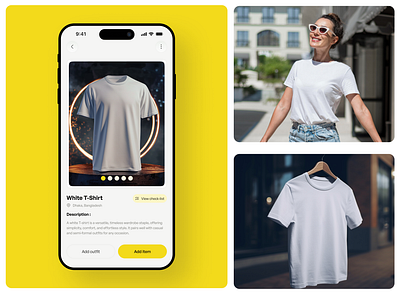 AI Fashion Assistant & Mobile App UI aiapp appui dribbbledesign fashionapp mobileappdesign productdesign styletech uidesign userinterface uxdesign