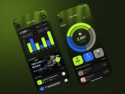 Fitness AI – Smart Gym Workout Planner mobile App aiapp aiworkout fitnessapp fitnesstracker fitnessui gymapp healthapp ios mobile mobile app mobile ui mobileappdesign smartgym uiuxdesign workoutplanner