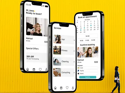 QuickBooker Mobile App app booking app branding design mobile quickbooker typography ui