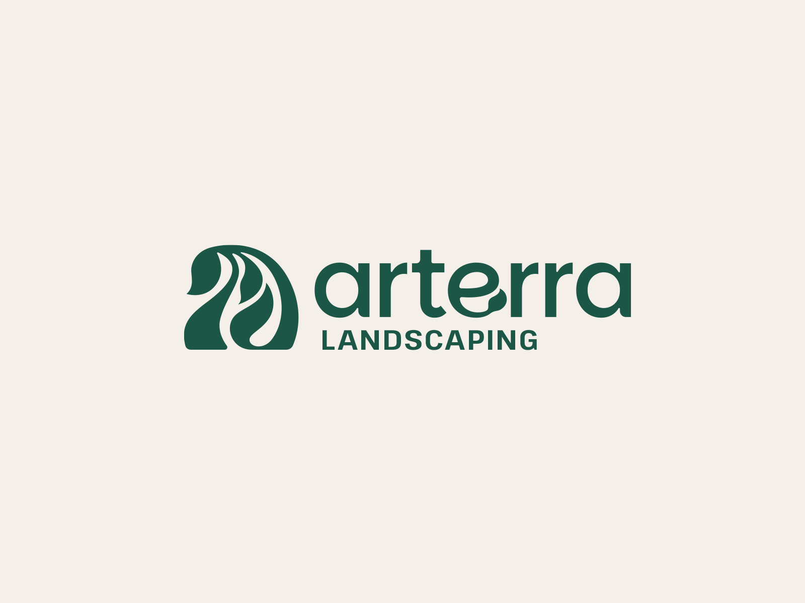 Landscaping logo a brand branding design elegant floral graphic design landscaping leaf letter logo logo design logo designer logodesign logodesigner logotype minimalism modern