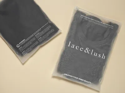 Package Design for Lace & Lush brand branding clean clothing design digital digital art dress fashion feminine graphic design identity branding label label design minimal modern package package design