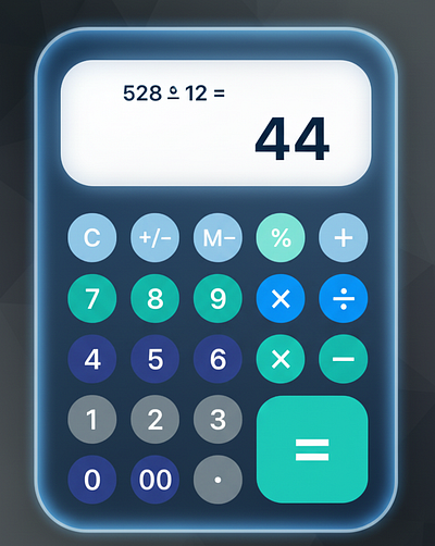Calculator App Design - Sanjay Naker branding design graphic design ui