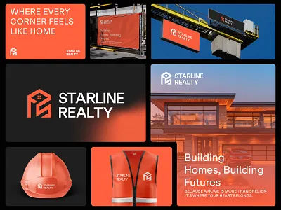 Starline Realty – Designing Trust, Building Dreams branding constructionbranding graphic design identitydesign logo realestatebrandidentity sm technology starlinerealty