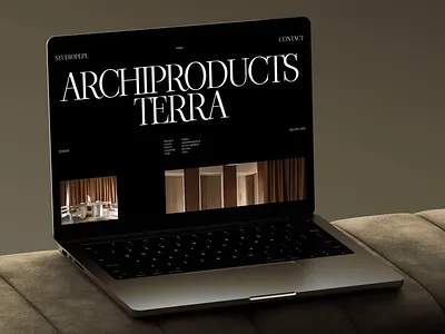 Interior Design Studio Website – Project Page architecture black branding clean desctop grid logo minimal typography ui ux web website