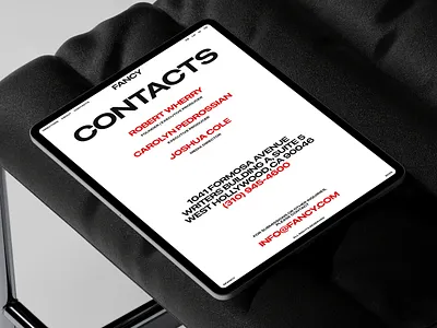 Video Production Agency Website – Contacts Page branding clean contacts grid layout logo minimal mobile typography ui ui design ux ux design web web design website