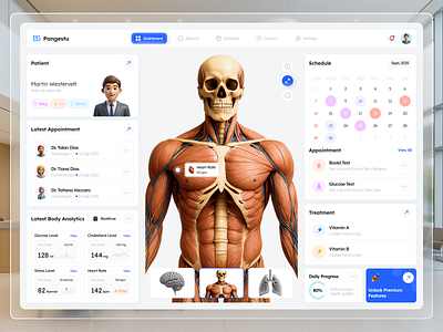 Pangestu - Healthcare Dashboard 🩺 3d animation app brand branding dashboard design exploration graphic design healthcare illustration logo minimal mobile design mobile ui motion graphics ui uidesign ux uxdesign
