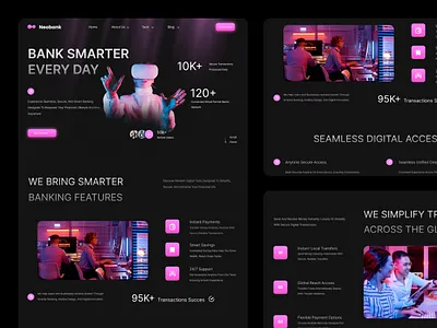 Digital App Landing Page about us app blog button dashboard design digital digital app design landing landing page design logo mobile mobile app design modern portfolio ui website