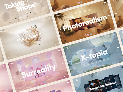 Adobe Taking Shape 3d branding clean design interface ui web website