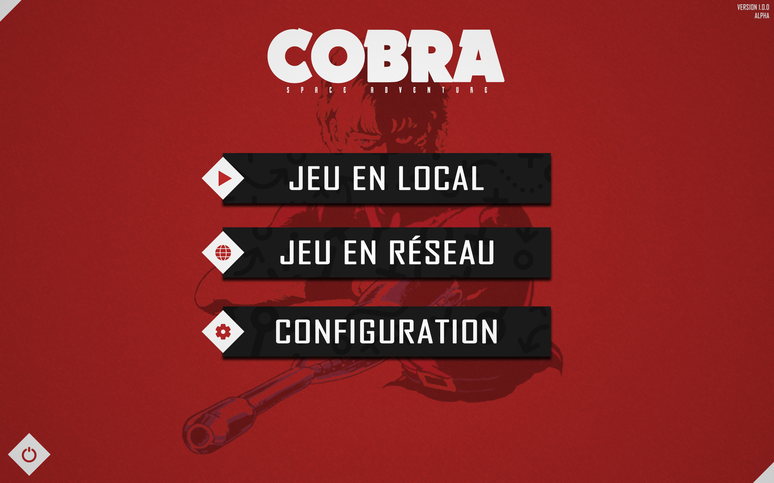 Example of [UI Design] Cobra Main Menu