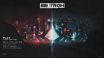 [UI Design] Tron VS Akira - Simplist Main Menu