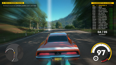 [UI Design] Race Car Game arcade car digital 2d game hud interface race ui ux