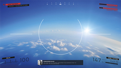 [UI Design] MeanWar - Fly VR digital 2d fly helmet interface sci fi ui user interface ux