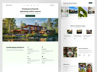 GP | Landscaping Website Design garden gardening irigation landscaper landscaping landscaping website lawn lawncare mowing ui websites