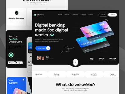 Digital banking & payment web ui design banking blockchain cryptocurrency design digital banking digital wallet exchange finance fintech online payment payment payment page payment web payment website ui ux wallet wallet website web design website