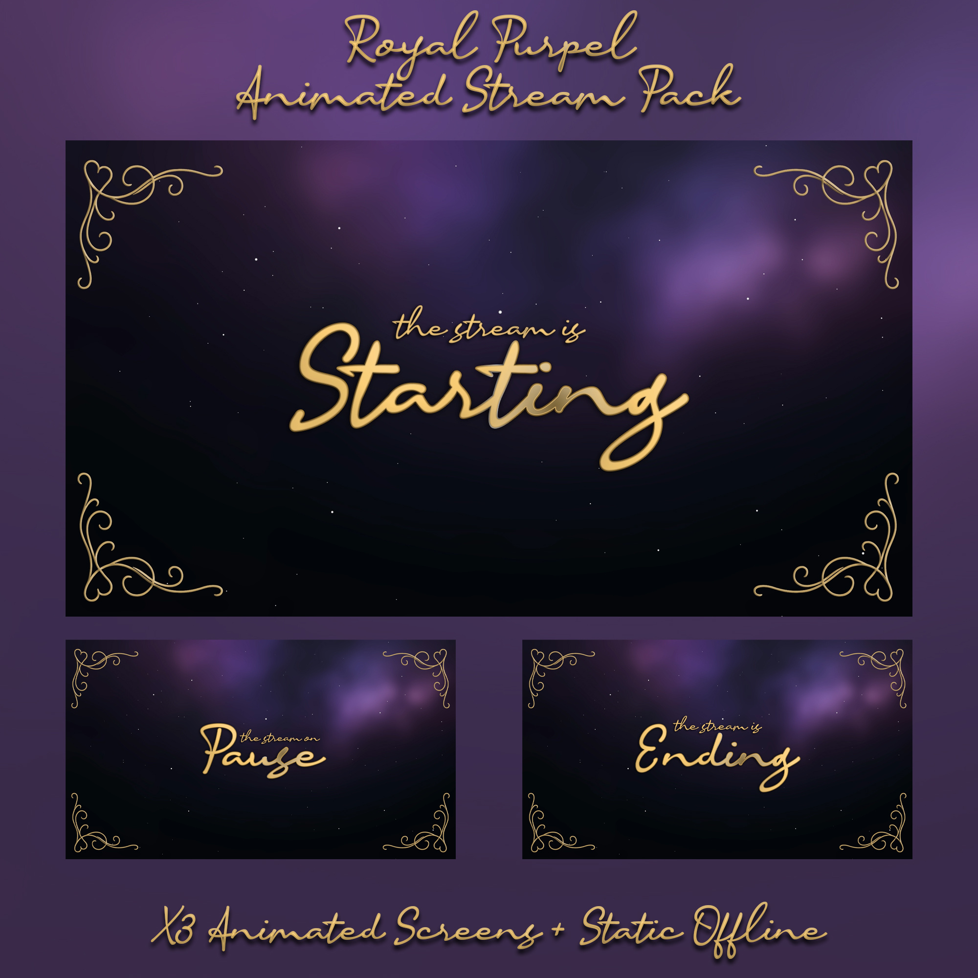 Example of Create Animated Full Stream Pack Overlay