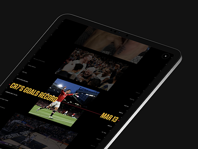 Highlights - ESPN Year In Review sports ui ux website