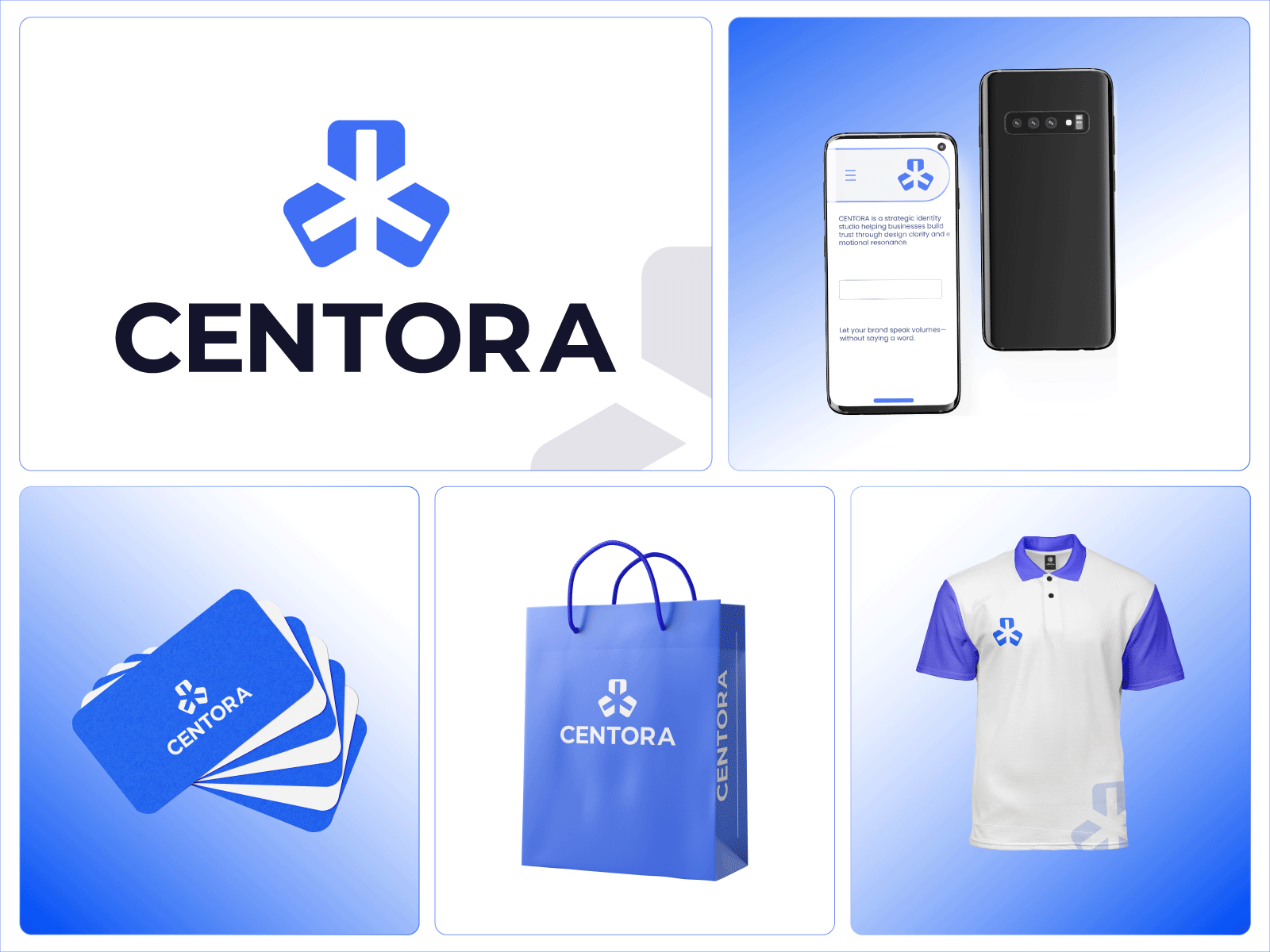 CENTORA Branding Mockups