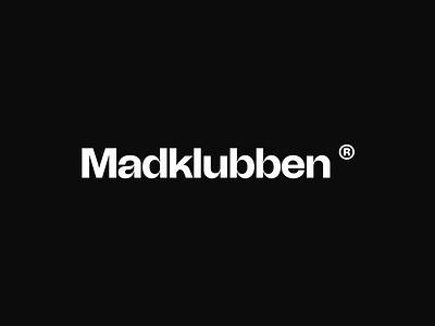 Madklubben logo redesign branding logo typography