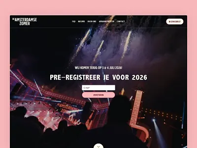 De Amsterdamse Zomer UI/UX Design & Website Development branding design graphic design illustration typography ui user experience user interface designs ux vector website wordpress