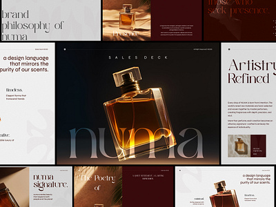 NUMA Scent - Elegant Perfume Pitch Deck Presentation Slides ads branding company profile elegant google slides graphic design investor deck luxury marketing marketing slides minimalist modern perfume pitch deck presentation presentation deck professional sales deck template visual identity