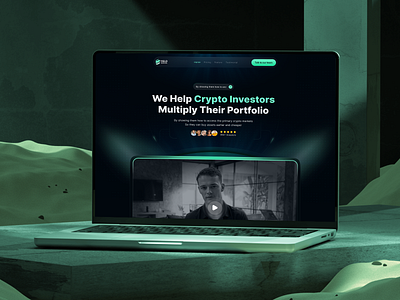 Crypto Investment & Consulting Website UI blockchain business consulting crypto crypto education crypto investment crypto website dark theme finance fintech investment landing page landingpage modern website startup uiux web design
