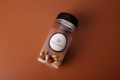 The Local Nut Custom Paper Stickers - StickerDot NZ branding custom stickers design graphic design jar labels label design labels logo logo design logo stickers paper stickers product design sticker printing stickers typography writable stickers