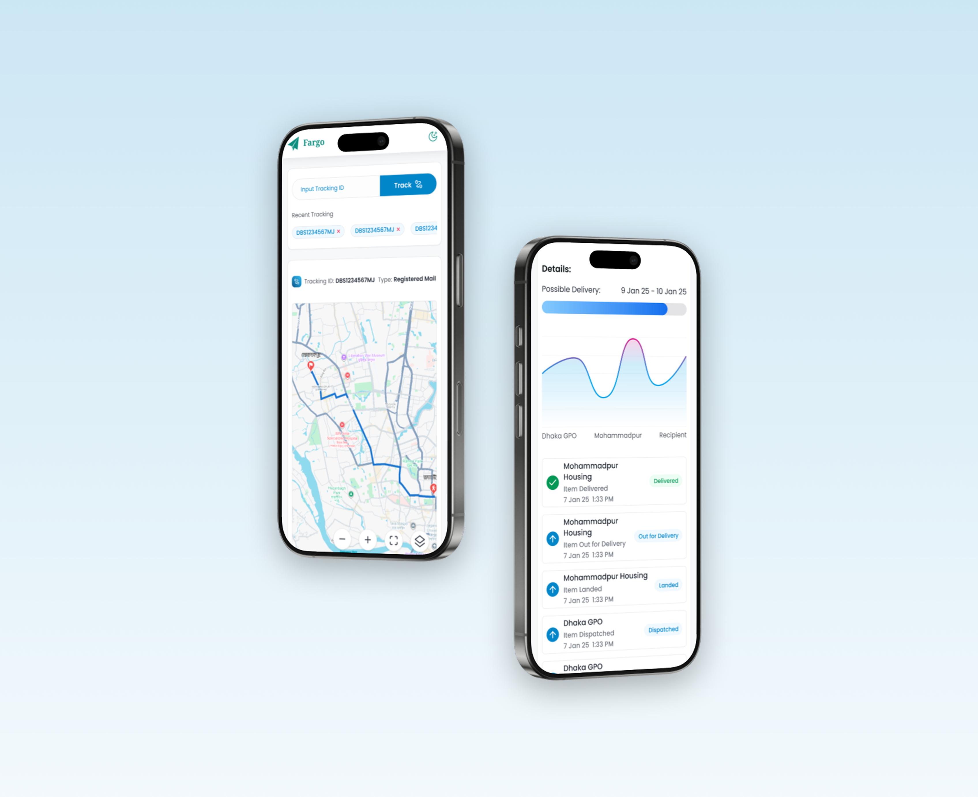 Mail Tracking UI — Case Study casestudy deliveryapp figma mailtracking mobileui parceltrack track tracking ui ux