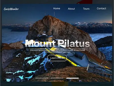 Designing a Scenic Travel Booking Experience: "SwissWonder" UI/ chanukawasundara desgn dribble figma switzerland traval ui uiux ux