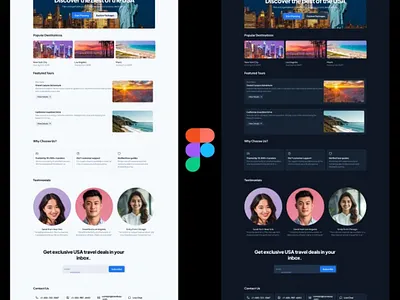 Travel USA 🇺🇸 chanukawasundara dribbble fugma trava ui usa ux