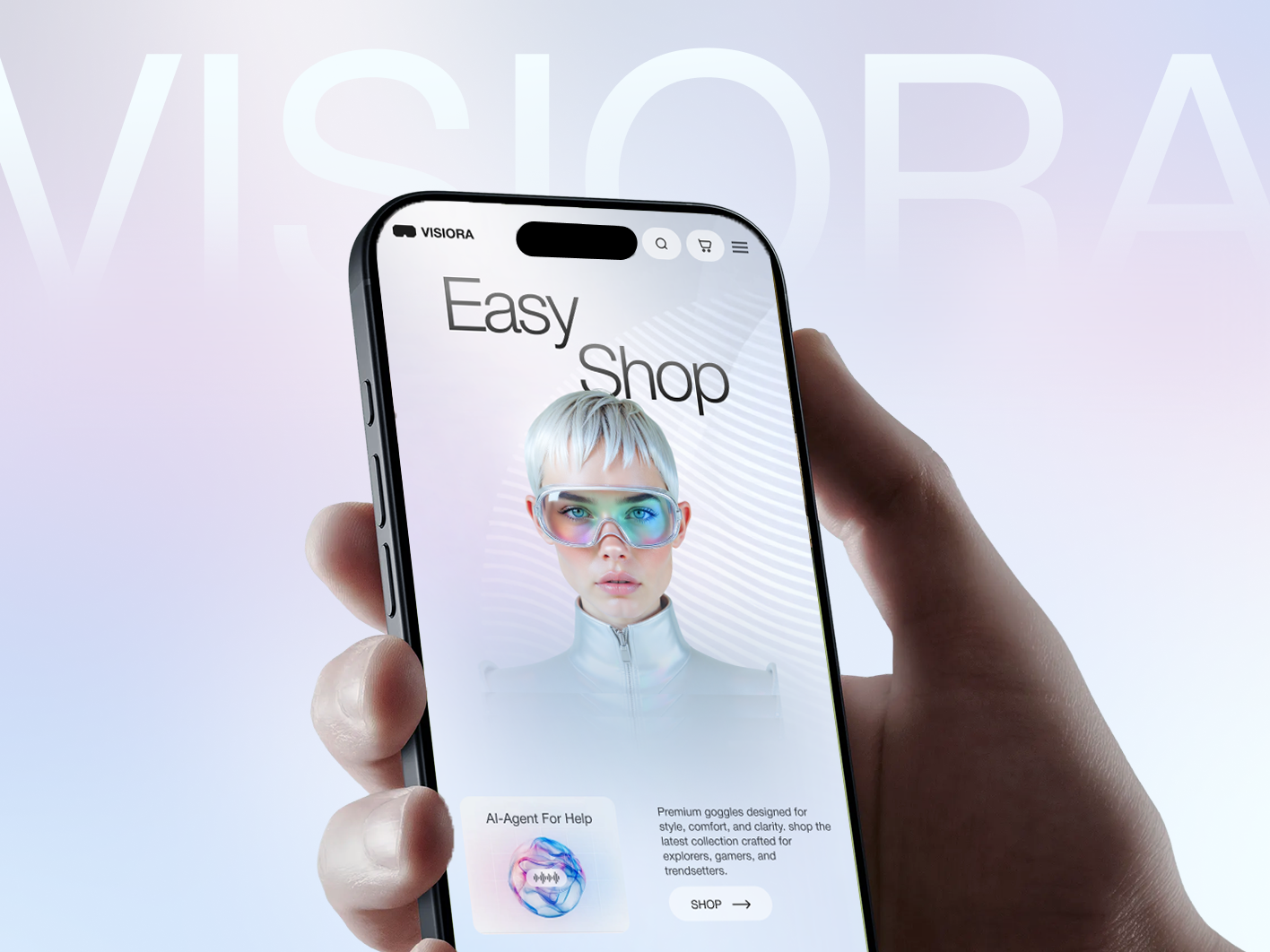 VISIORA - Online Store Design, UI/UX, Website Design design ecommerce figma graphic design landing page online store ui web design website
