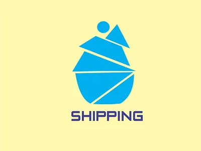 Shipping Logo branding design digital painting graphic design illustration logo photoshop print design separation color shipping