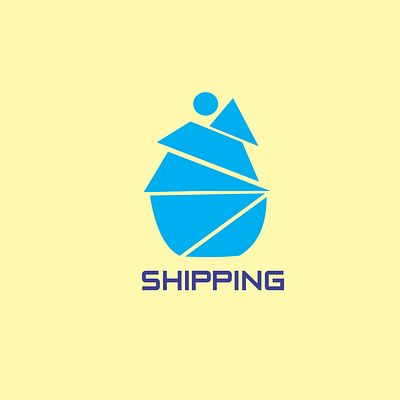 Shipping Logo branding design digital painting graphic design illustration logo photoshop print design separation color shipping