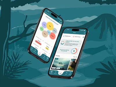 Intuitive UX/UI for a Mental Health App ai chat app app case study app design app uiux design digital therapy emotional check in healthtech intuitive design meditation app mental health app mobile app design product design research based design ui ui design user centered design user flow ux design